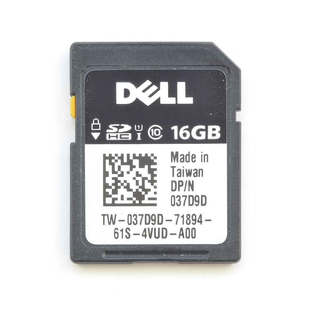 Dell 037D9D 16GB iDRAC vFlash C10 SDHC SD Card Module 13 Gen R630 R730 37D9D