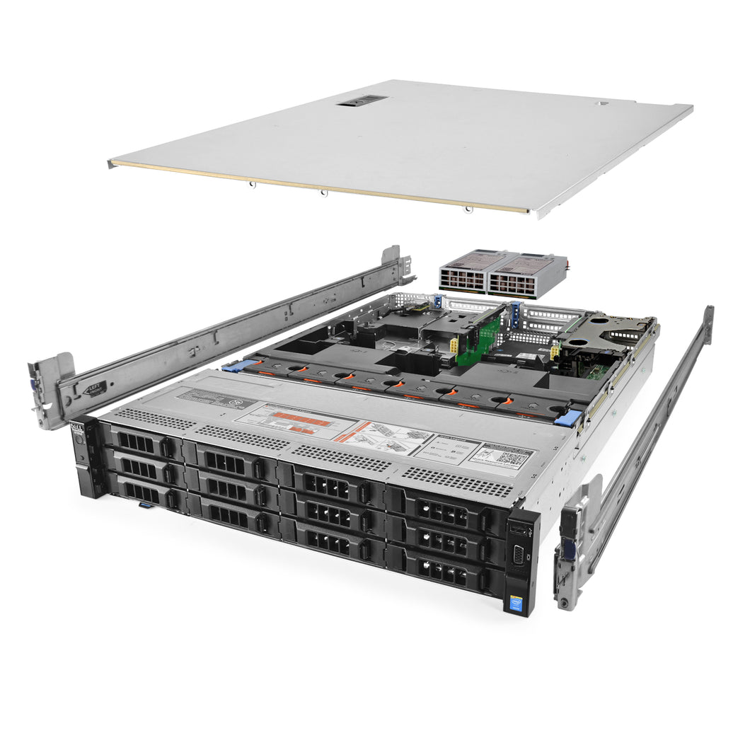 Dell PowerEdge R730xd Server 2x E5-2640v4 2.40Ghz 20-Core 160GB HBA330 Rails
