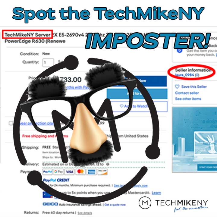 Accept Only The Genuine Article!  How to Spot the TechMikeNY Imposters on Amazon, eBay, and Anywhere Else