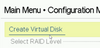 Setting Up a RAID 1 Virtual Disk in UEFI Image