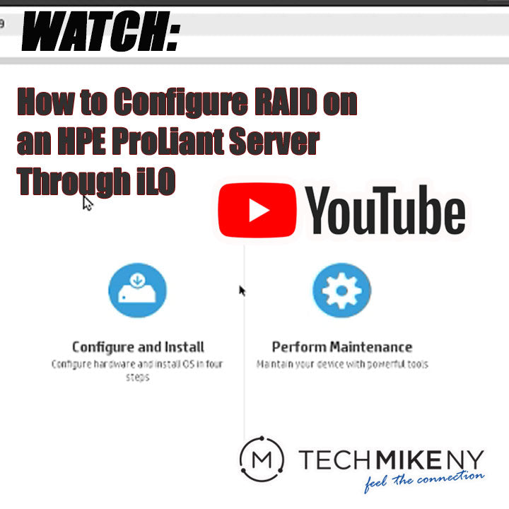 WATCH: How to Configure RAID on an HPE ProLiant G9 through iLO
