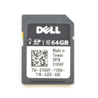 Dell 1X6VF 64GB iDRAC vFLASH C10 SDXC SD Card Module 14 Gen R640 R740 01X6VF