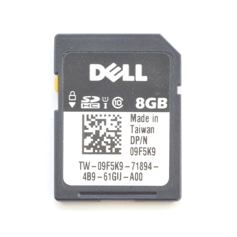Dell 9F5K9 8GB iDRAC vFlash Class 10 SD Card Module 13 Gen Dell R630 R730 09F5K9 Product Image 1