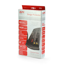 APC Surge Protector with Telephone, DSL and Coaxial Protection, P11VT3, 3020 Joules, 11 Outlet