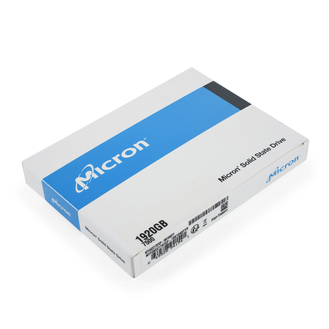 New Micron 7500 PRO MTFDKCC1T9TGP 1.92TB NVMe U.3 NAND TLC TCG-OPAL RI PCIe 4.0