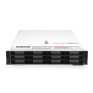 2U 12-Bay + 2x 3.5'' FlexBay + 4x 3.5'' MidBay PowerEdge R740xd 3.5'' front view TM-740xd-SAP-128