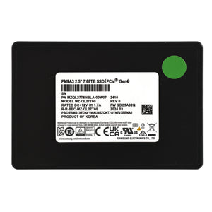 New in Box Samsung MZQL27T6HBLA-00W07 7.68TB NVMe U.2 2.5'' Solid State Drive Product Image 3