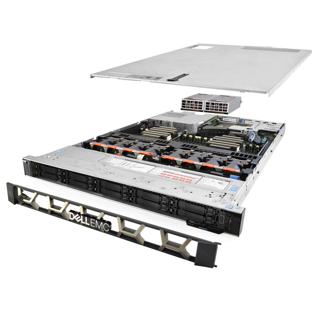 Dell PowerEdge R640 Server 2.40Ghz 40-Core 512GB 2x NEW 500GB SSD H730P