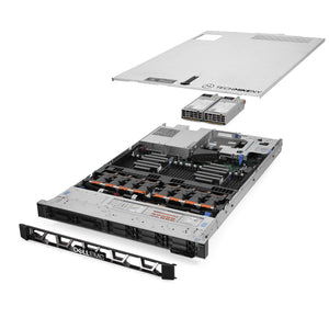 Dell PowerEdge R640 Server 3.60Ghz 8-Core 64GB RAM 2x 200GB SSD 2x Caddies Bezel