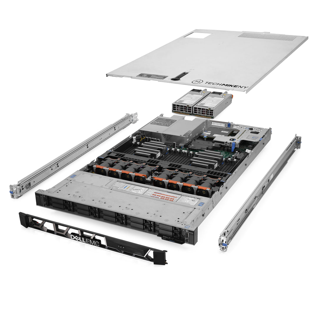Dell PowerEdge R640 NVMe Server 3.50Ghz 16-Core 128GB RAM 3.8TB Storage Rails