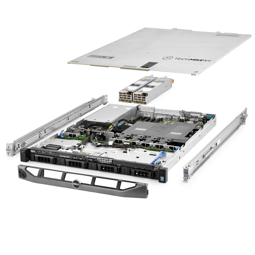 Dell PowerEdge R430 Server 3.40Ghz 6-Core 16GB RAM 1x 480GB SSD 3x 10TB SAS