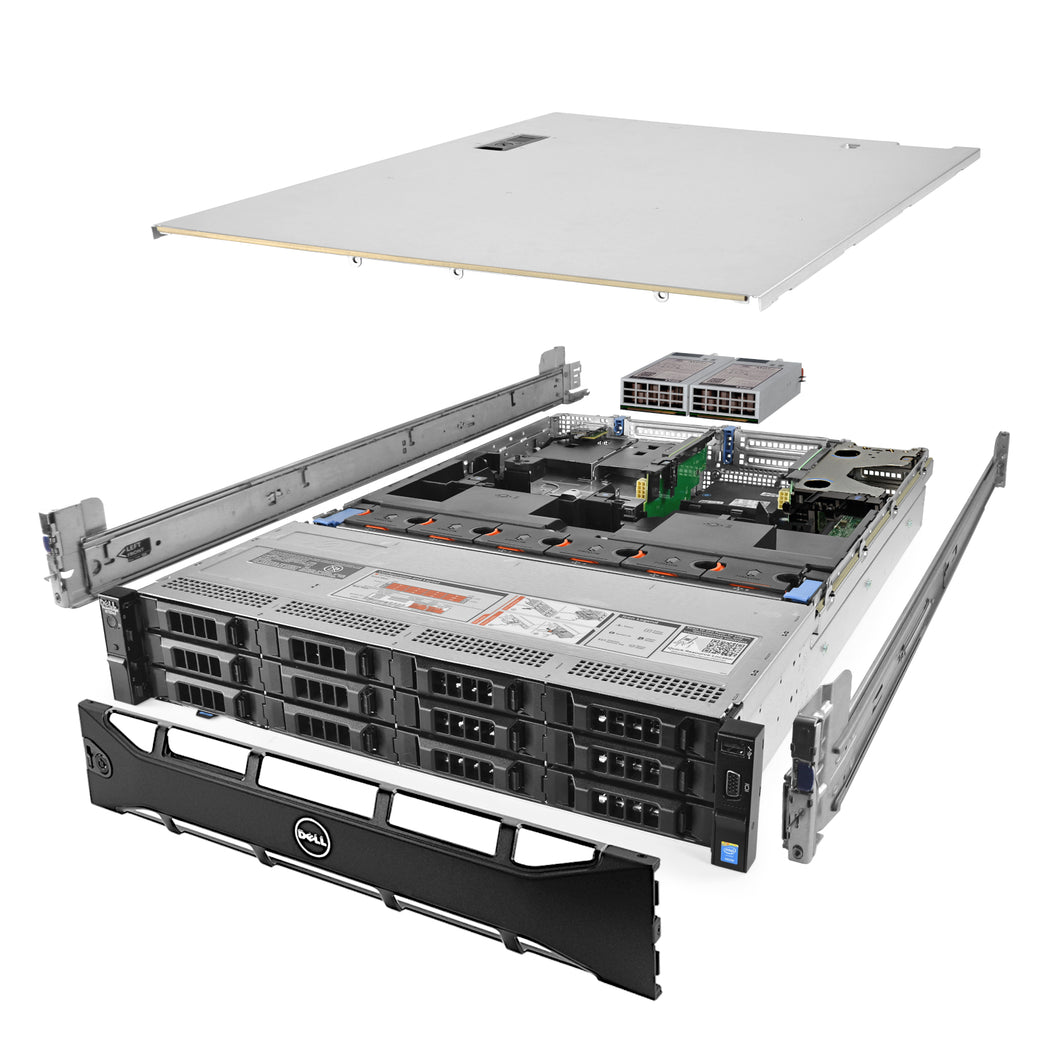 Dell PowerEdge R730xd Server 2x E5-2640v4 2.40Ghz 20-Core 384GB HBA330 Rails