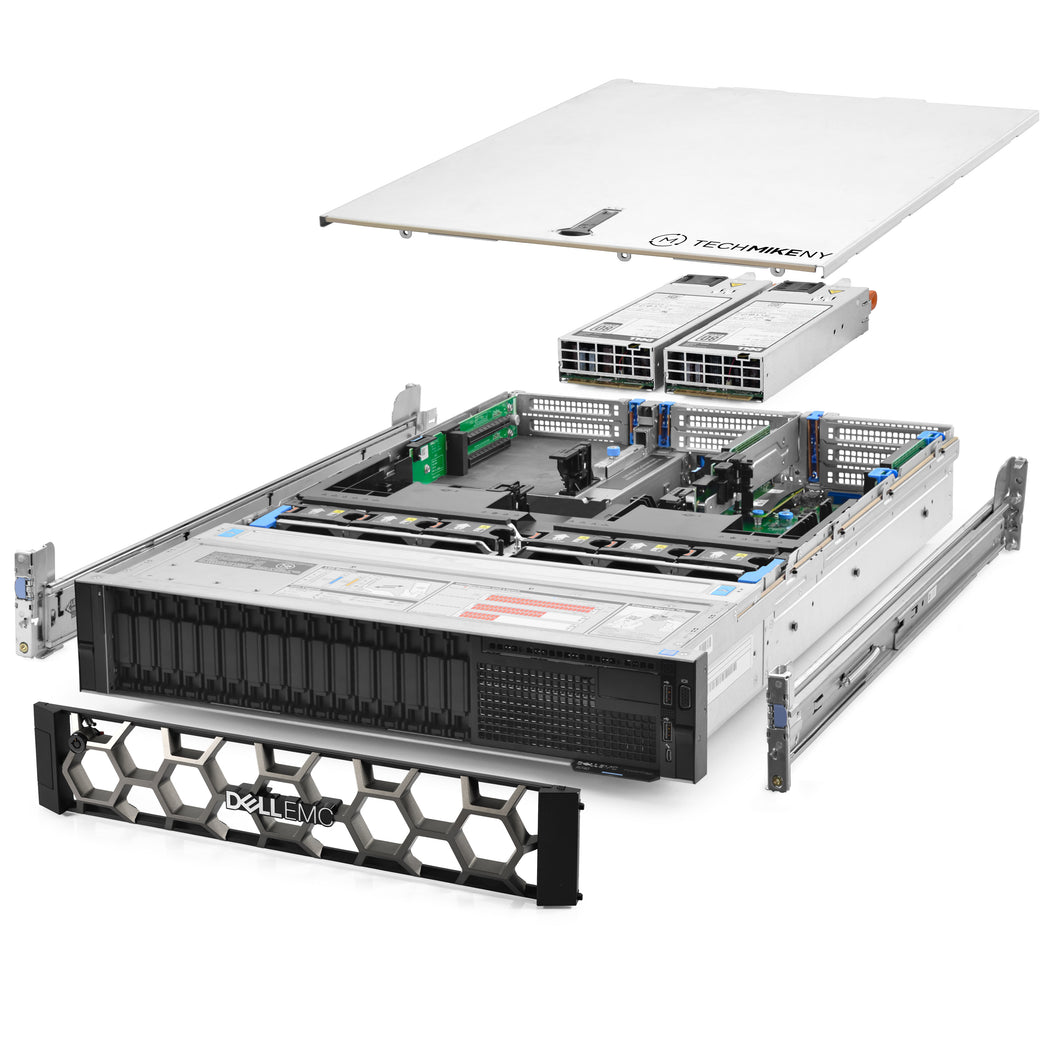Dell PowerEdge R740 Server Gold 6254 3.10Ghz 18-Core 48GB RAM 6x 1TB 10x Caddies
