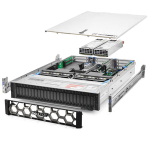 Dell VxRail P570F NVMe Server 2.60Ghz 36-Core 256GB RAM 2.7TB Storage Rails
