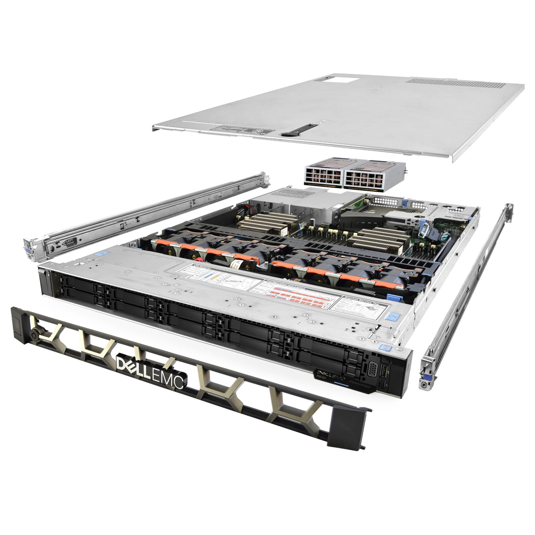 Dell PowerEdge R640 Server 2.70Ghz 36-Core 256GB 6x 960GB SAS SSD 12G H740P