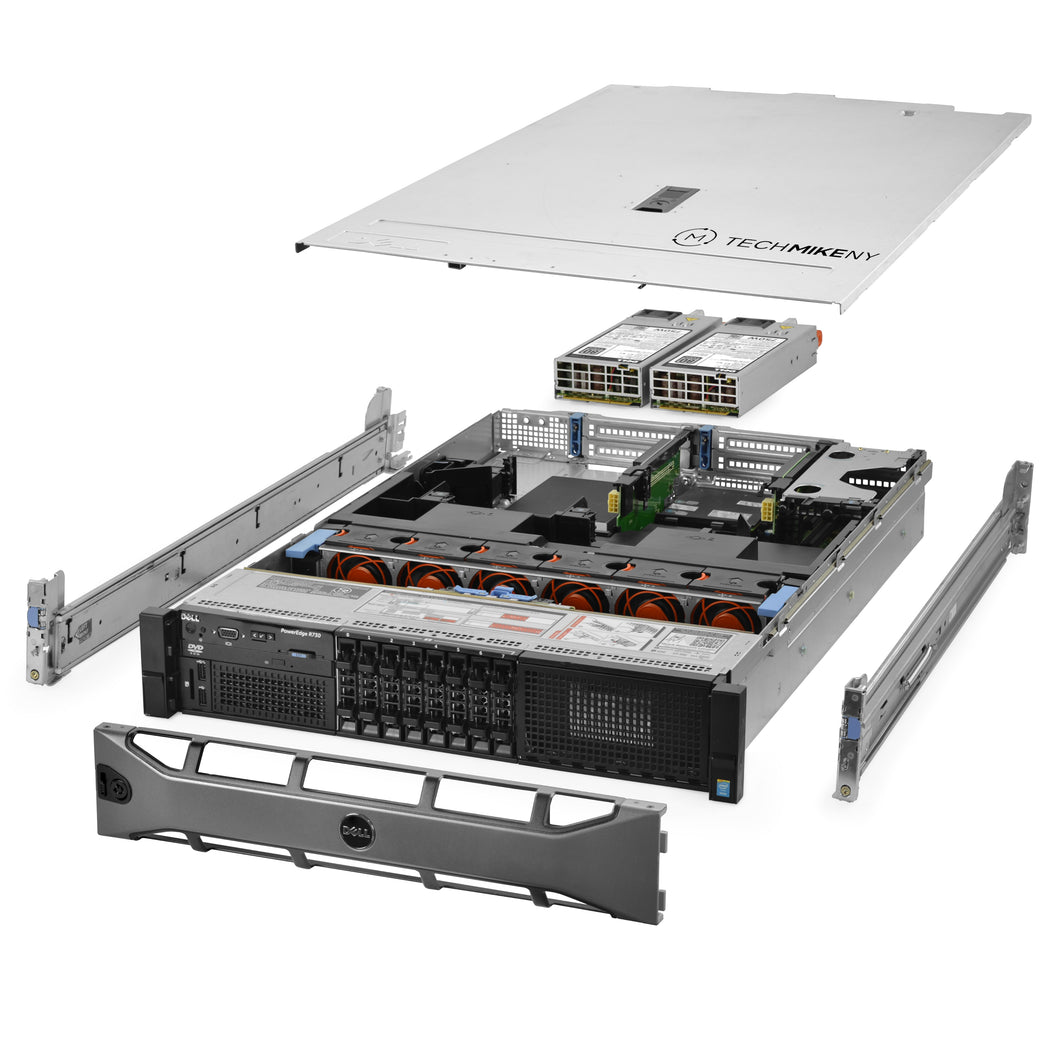 Dell PowerEdge R730 Server 2x E5-2650v3 2.30Ghz 20-Core 128GB RAM 8x 1.2TB Rails