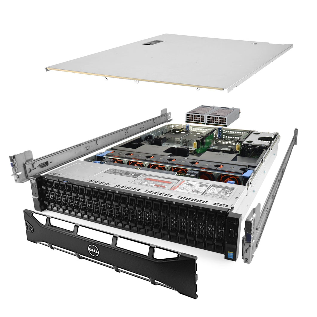 Dell PowerEdge R730xd Server 2.20Ghz 44-Core 1.5TB RAM 16x 1TB 12G H730P Rails