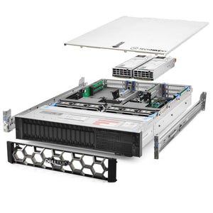 Dell PowerEdge R740 Server 2x Gold 6252 2.10Ghz 48-Core 1.5TB RAM H740P Rails