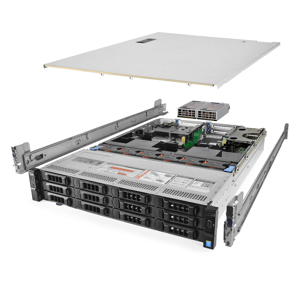 Dell PowerEdge R730xd Server 2.60Ghz 28-Core 192GB 2x800GB SSD 12x10TB 12G H730P