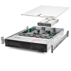 Dell PowerEdge R740 Server 3.20Ghz 16-Core 128GB 2x 400GB SAS SSD 6x 1.2TB Rails
