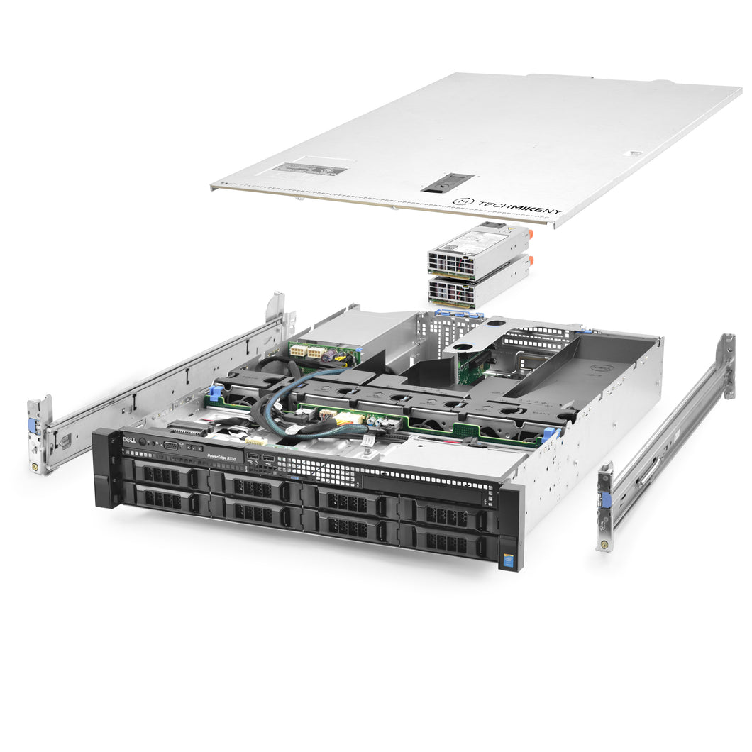 Dell PowerEdge R530 Server 2.60Ghz 20-Core 128GB 1x 2TB SSD 4x 10TB 12G H330