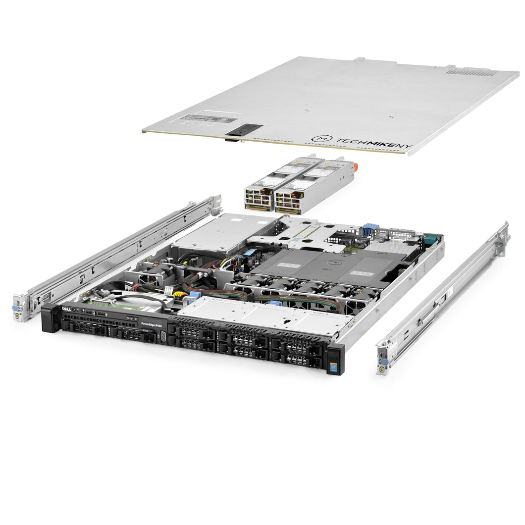 Dell PowerEdge R430 Server 2.40Ghz 28-Core 192GB RAM 2x 400GB SAS SSD Rails