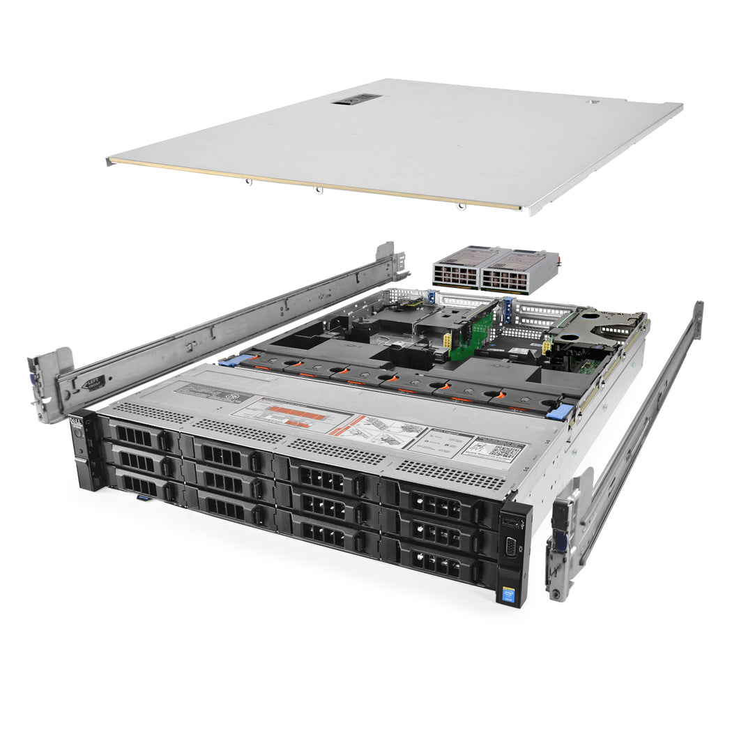 Dell PowerEdge R730xd Server 2x E5-2690v4 2.60Ghz 28-Core 256GB HBA330 Rails