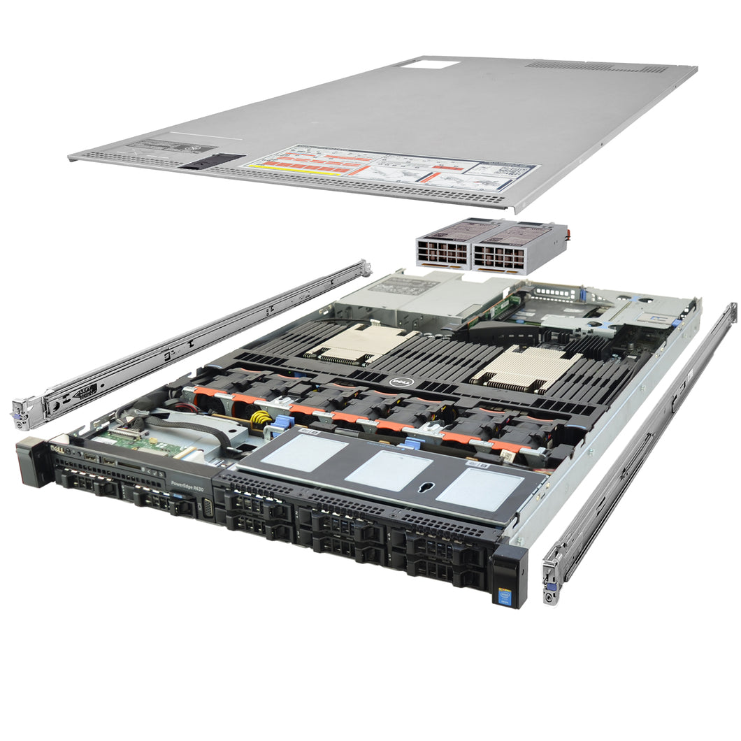 Dell PowerEdge R630 Server 2x E5-2698v4 2.20Ghz 40-Core 128GB H730P Rails