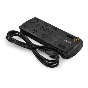 APC Surge Protector with Telephone, DSL and Coaxial Protection, P11VT3, 3020 Joules, 11 Outlet Product Image 2