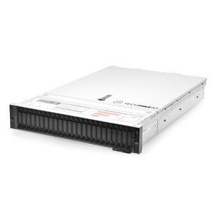 2U 24-Bay + 4x 2.5'' FlexBay PowerEdge R740xd 2.5'' quarter turn view TM-740xd-SAP-482