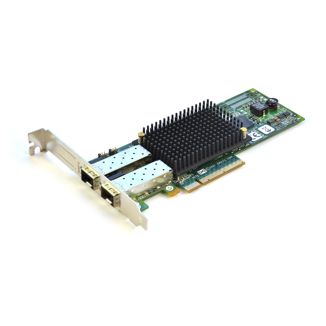 HP 489193-001 StorageWorks 82E Emulex LPE12002-E Dual-Port 8GB FC PCIe NIC