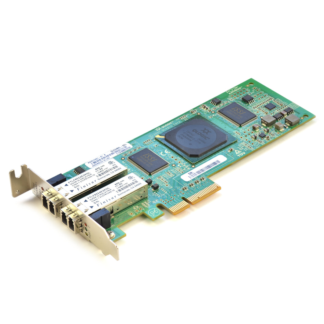 QLogic QLE2462L Dual-Port 4GB Fiber Channel FC PCIe Network Interface Adapter