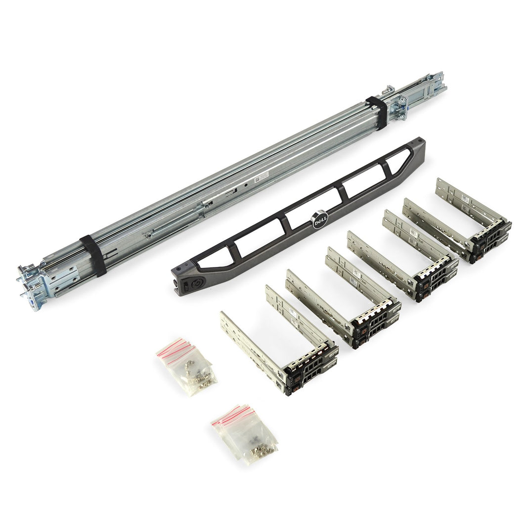 Dell PowerEdge R630 / R620 / R420 Upgrade Kit Rails + Bezel + 8x New 500GB SSDs