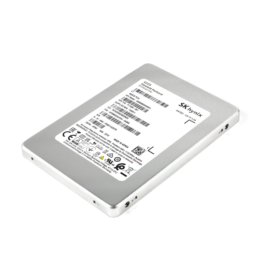 New HP P11534-001 SK Hynix PE6011 960GB NVMe U.2 3D NAND TLC Read-Intensive SSD