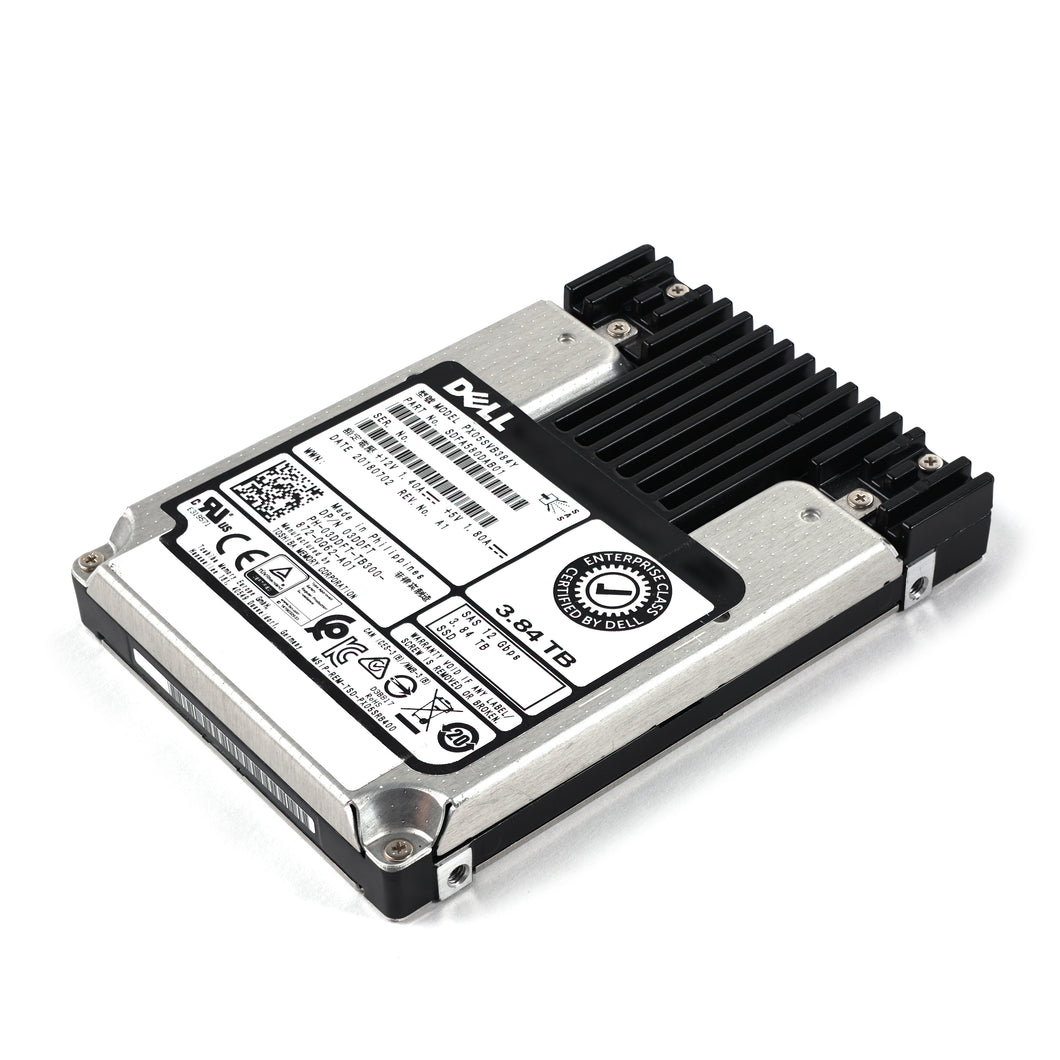 Dell 3DDFT 3.84TB SAS 12G MLC Mixed-Use 3DWPD SED FIPS 512n 2.5