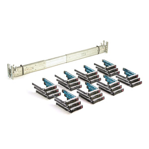 HP ProLiant DL380 G9 24-Bay Upgrade Kit - Rails + 24x 2.5 SFF Caddies / Sleds