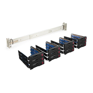 HP ProLiant DL380 G9 12-Bay Upgrade Kit - Rails + 12x 3.5'' LFF Caddies \/ Sleds Product Image 1