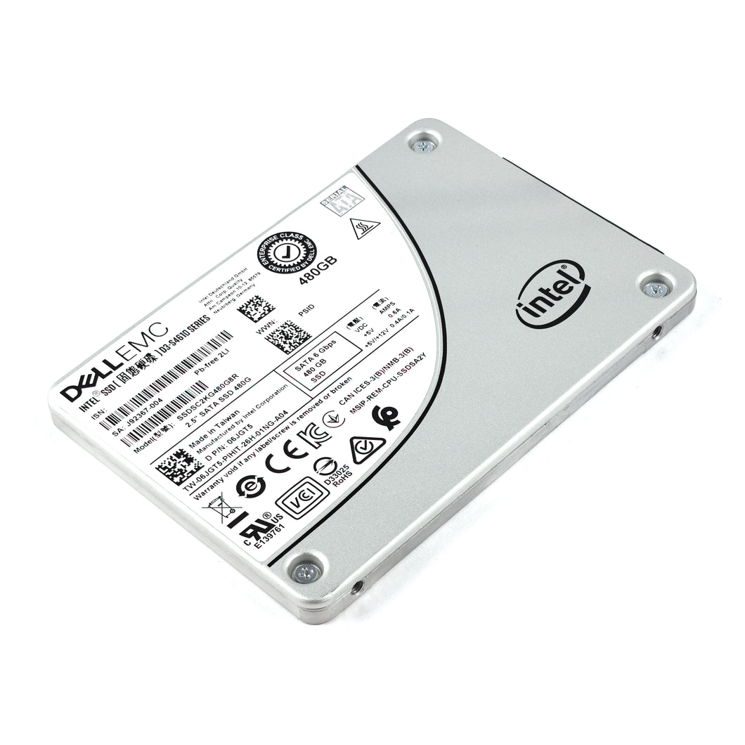 Dell 6JGT5 D3 S4610 Series 480GB SATA 6G 3D NAND TLC Mixed Use 2.5