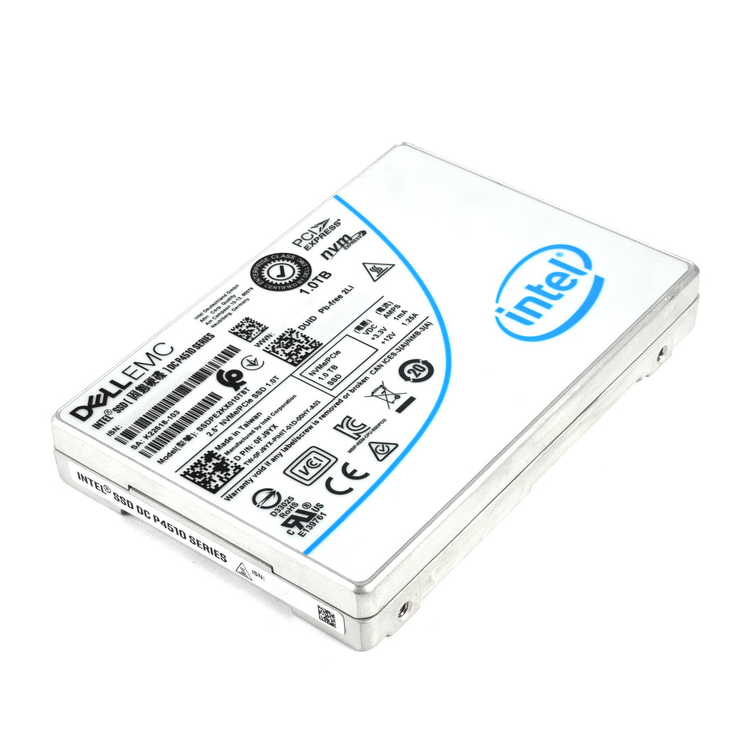 Dell FJ9YX Solidigm DC P4510 1TB NVMe TLC Read-Intensive PCIe 3.0 x4 U.2 SFF SSD