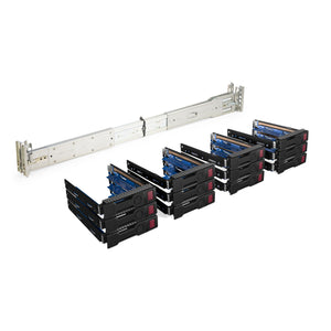 HP ProLiant DL380P G8 12-Bay Upgrade Kit - Rails + 12x 3.5'' LFF Caddies \/ Sleds Product Image 1