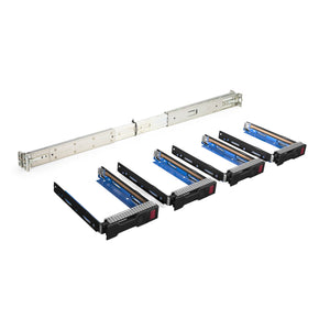 HP ProLiant DL360 G9 4-Bay Upgrade Kit - Rails + 4x 3.5'' LFF Caddies \/ Sleds Product Image 1