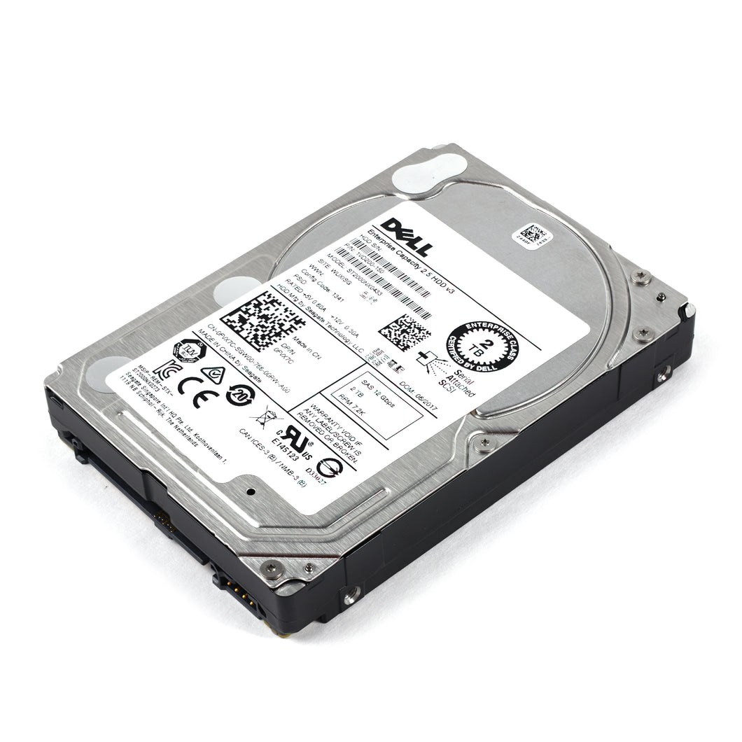 Dell FVX7C Seagate Exos 7E2000 2TB 7.2K SAS 12G Storage NAS 2.5