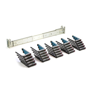 HP ProLiant DL380P G8 25-Bay Upgrade Kit - Rails + 25x 2.5'' SFF Caddies \/ Sleds Product Image 1