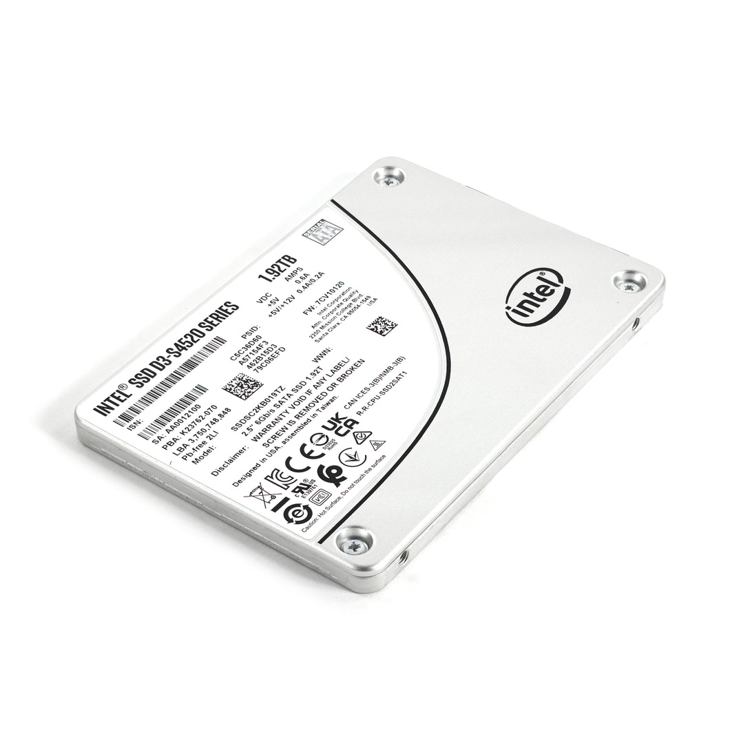 New Solidigm D3-S4520 SSDSC2KB019TZ01 1.92TB SSD SATA 6G 3D NAND TLC Mixed Use