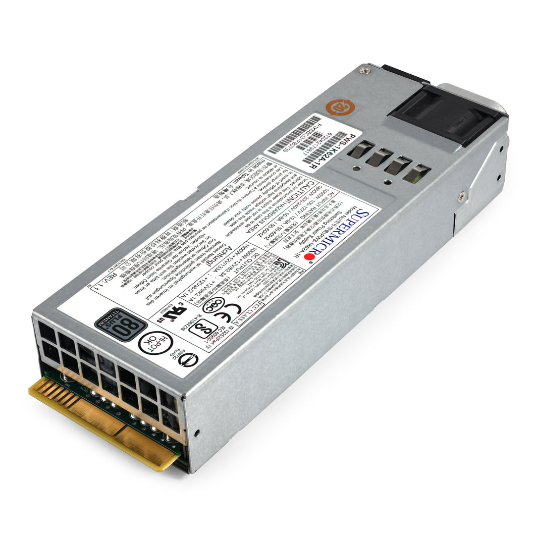 SuperMicro PWS-1K62A-1R 1000W / 1600W 80-Plus Titanium Redundant Power Supply