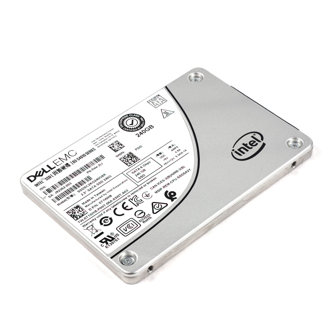 Dell T1WH8 Intel DC S4610 Series 240GB SATA 6G TLC Mixed Use Enterprise SFF SSD