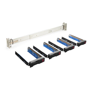 HP ProLiant DL380 G9 4-Bay Upgrade Kit - Rails + 4x 3.5'' LFF Caddies \/ Sleds Product Image 1