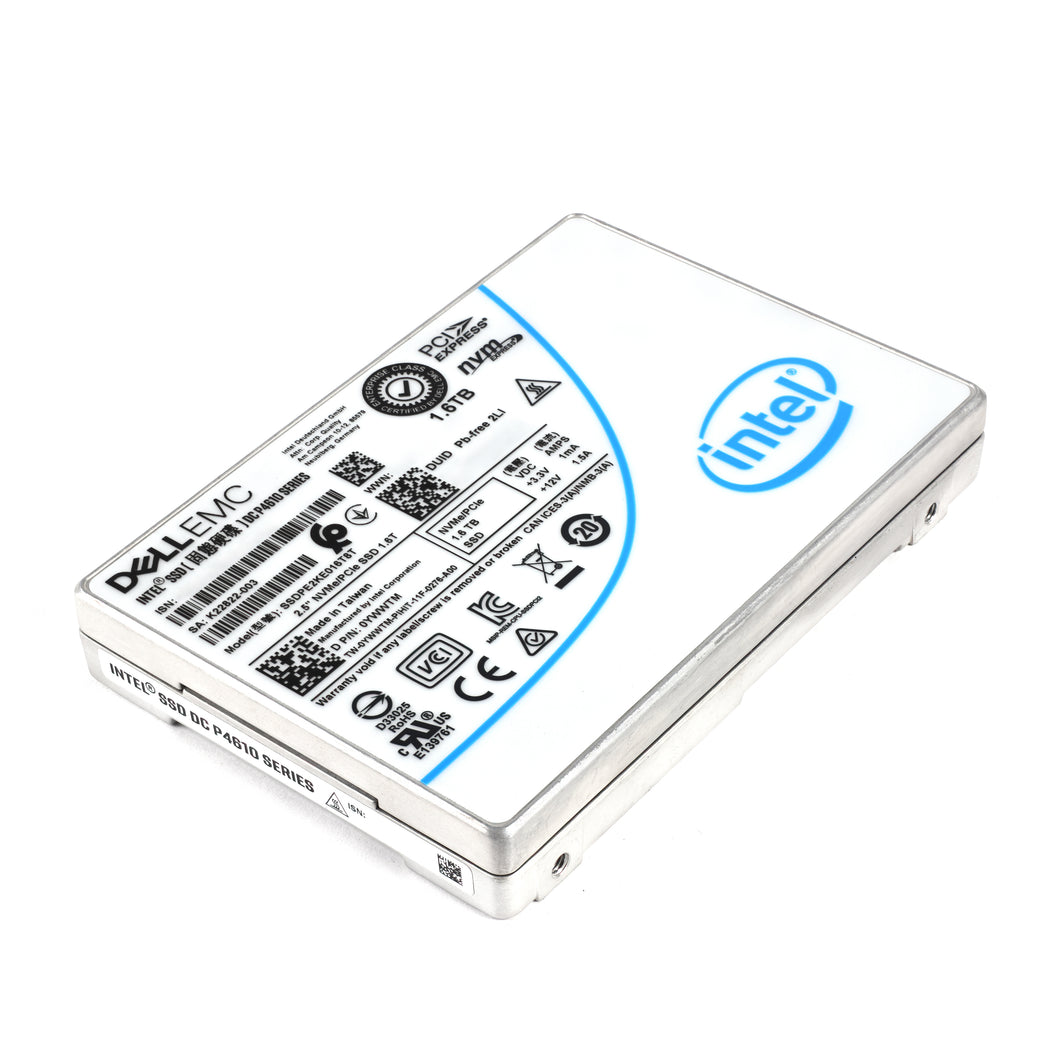 Dell YWWTM Intel DC P4610 Series 1.6TB NVMe U.2 TLC Mixed Use 2.5