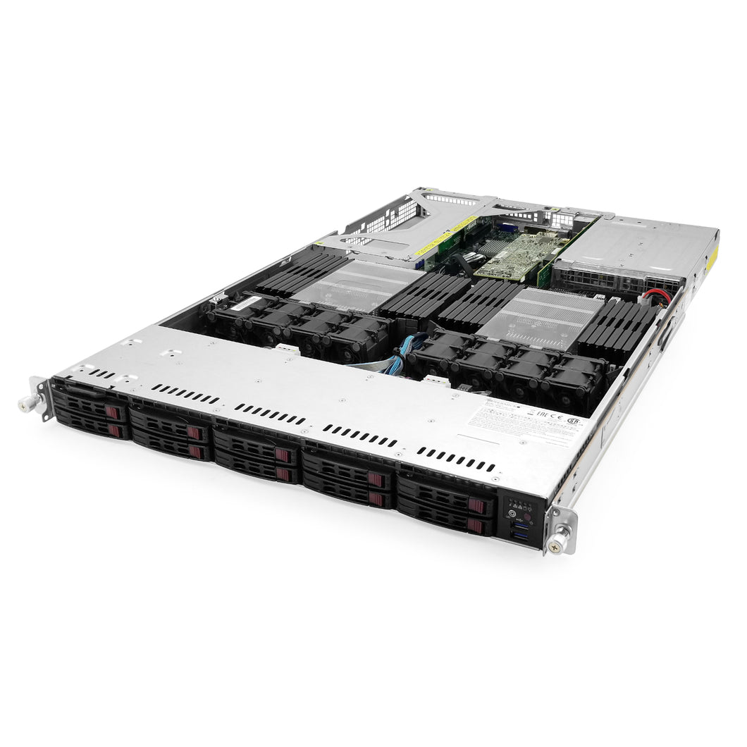 SuperMicro 119UAS 10-Bay NVMe SFF Rack-Mountable 1U Server Chassis (H11DSU-iN rev 2.10)