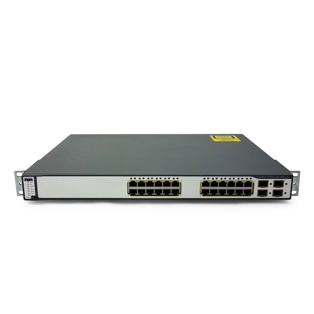 Cisco WS-C3750G-24PS-S 24 Ports Layer 3 Gigabit POE Switch IPB